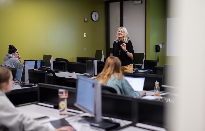 FVTC instructor teaching students in classroom