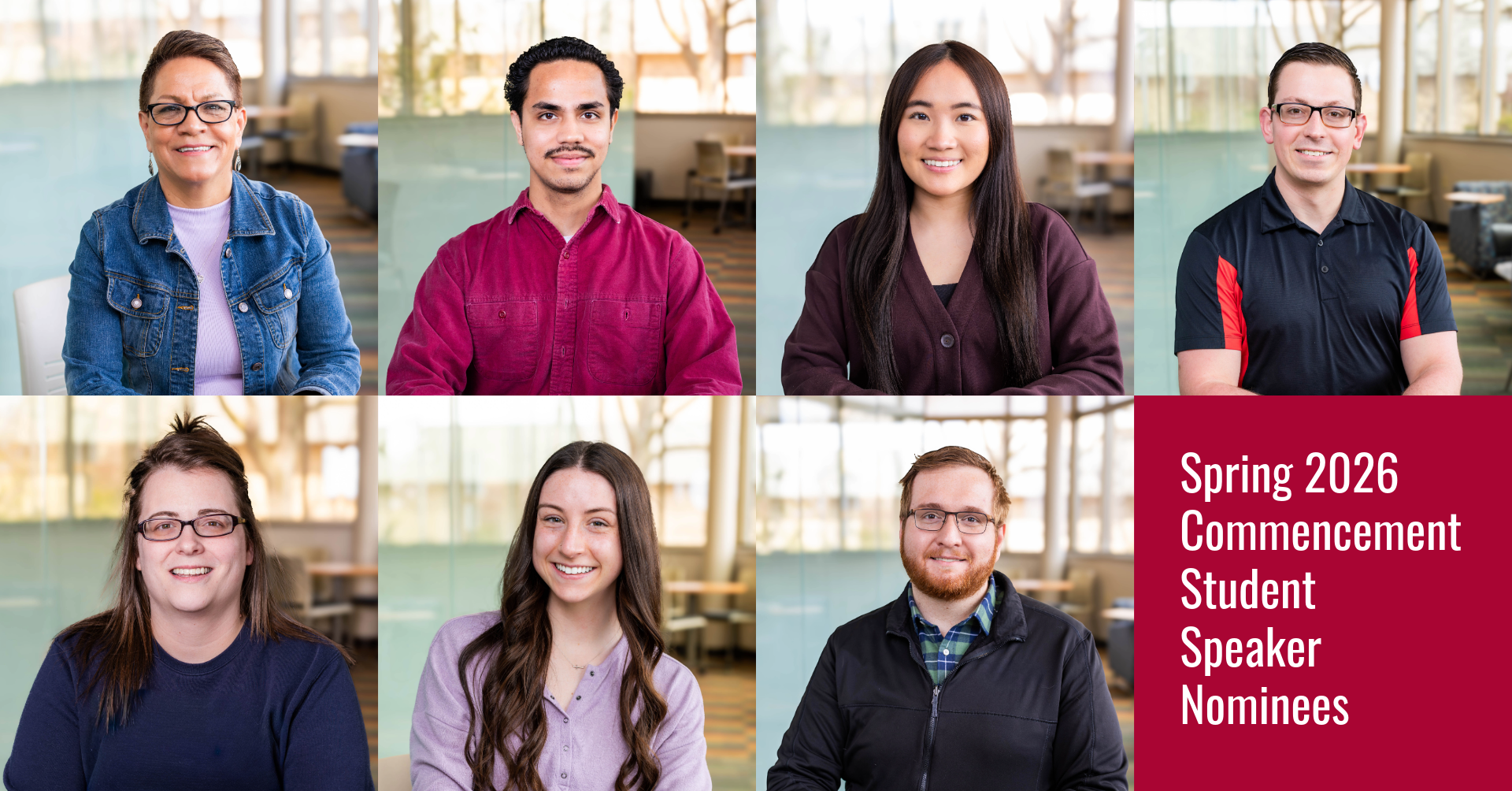 Spring 2026 COmmencement student speaker nominees